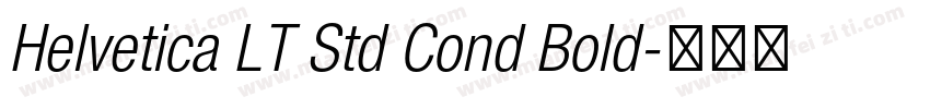 Helvetica LT Std Cond Bold字体转换